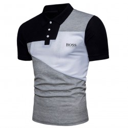 Camisa tipo polo para hombre, tela fría, Hugo Boss (negro) CAM00210A