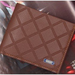 Billetera pequeña de cuero sintético para hombre CAR00044
