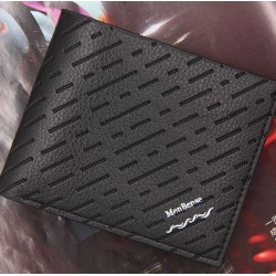 Billetera pequeña de cuero sintético para hombre CAR00046