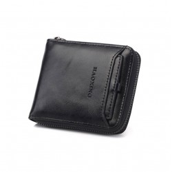 Billetera con zíper y con porte tarjeta de cuero sintético para hombre CAR00061 Billetera con zíper y con porte tarjeta de cuero sintético para hombre CAR00061