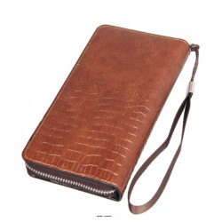 Billetera larga de cuero sintético, imitación de piel de cocodrilo, para hombre CAR00062 Billetera larga de cuero sintético, imitación de piel de cocodrilo, para hombre CAR00062