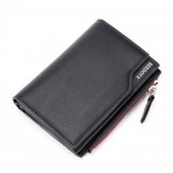 Billetera pequeña de cuero sintético para hombre CAR00066