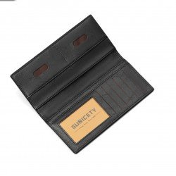 Billetera larga de cuero sintetico  unisex CAR00070