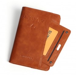 Porta pasaporte para el viaje  de cuero sintetico unisex CAR00074