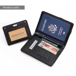 Porta pasaporte para el viaje  de cuero sintetico unisex CAR00074