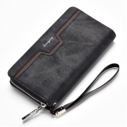 Billetera larga de cuero sintético para hombre CAR00081