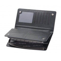 Billetera larga grande de cuero sintético con varios espacios para tarjetas para hombre CAR00087 Billetera larga grande de cuero sintético con varios espacios para tarjetas para hombre CAR00087