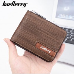 Billetera pequeña de cuero sintético para hombre CAR00088
