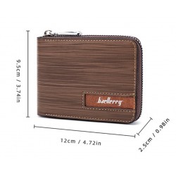 Billetera pequeña de cuero sintético para hombre CAR00088 Billetera pequeña de cuero sintético para hombre CAR00088