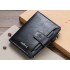 Billetera  con zíper  y con porte tarjeta de cuero sintético para hombre CAR00089