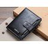 Billetera  con zíper  y con porte tarjeta de cuero sintético para hombre CAR00089