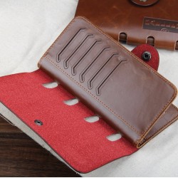 Billetera larga, tarjetero de cuero sintético para hombre CAR00092 Billetera larga, tarjetero de cuero sintético para hombre CAR00092