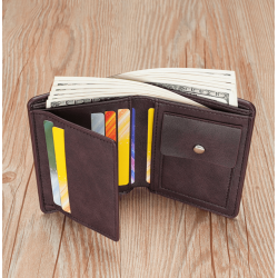 Billetera de cuero sintético clásica  para hombre CAR00106