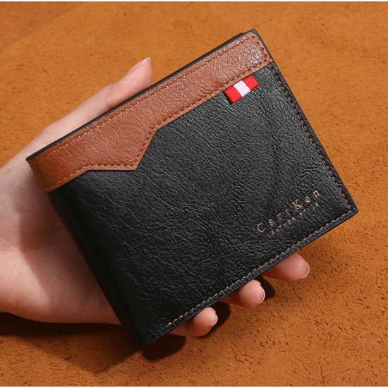 Billetera de cuero sintético clásica  para hombre CAR00107
