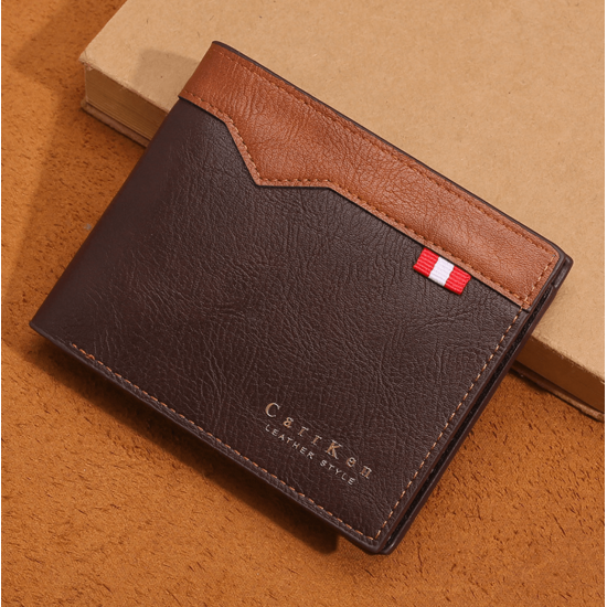Billetera de cuero sintético clásica  para hombre CAR00107