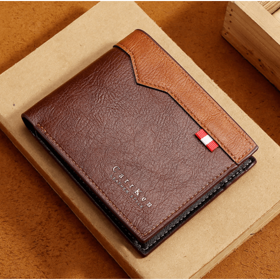 Billetera de cuero sintético clásica  para hombre CAR00107