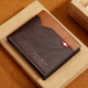 Billetera de cuero sintético clásica  para hombre CAR00107