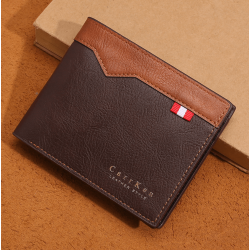 Billetera de cuero sintético clásica  para hombre CAR00107