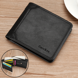 Billetera de cuero sintético clásica  para hombre CAR00111