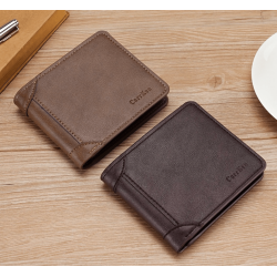 Billetera de cuero sintético clásica  para hombre CAR00111