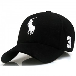 Gorras para hombre Polo, color negro GOR00002A