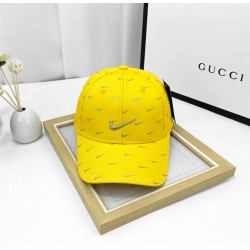 Gorras para hombre y para mujer NIKE logos pequeños, color amarillo GOR00014E