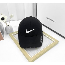 Gorras para hombre y para mujer NIKE flecha grande, color negro-blanco  GOR00015B