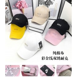 Gorras para hombre y para mujer NIKE con flecha a un lado, color blanco GOR00016C Gorras para hombre y para mujer NIKE con flecha a un lado, color blanco GOR00016C