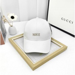 Gorras para hombre y para mujer NIKE con flecha a un lado, color blanco  GOR00016C