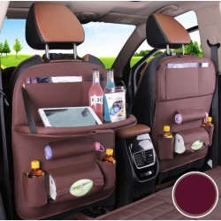 ORGANIZADOR DE ASIENTO TRASERO DE COCHE DE PIEL SINTÉTICA CON BANDEJA DE MESA PLEGABLE AUT00005 ORGANIZADOR DE ASIENTO TRASERO DE COCHE DE PIEL SINTÉTICA CON BANDEJA DE MESA PLEGABLE AUT00005