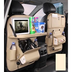 ORGANIZADOR DE ASIENTO TRASERO DEL CARRO DE PIEL SINTÉTICA CON MESA PLEGABLE Y BASURERO AUT00006 ORGANIZADOR DE ASIENTO TRASERO DEL CARRO DE PIEL SINTÉTICA CON MESA PLEGABLE Y BASURERO AUT00006