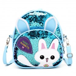 Mochila para la escuela de niños, con lentejuelas, con diseño de conejo MOC00106
