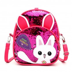 Mochila para la escuela de niños, con lentejuelas, con diseño de conejo MOC00106 Mochila para la escuela de niños, con lentejuelas, con diseño de conejo MOC00106