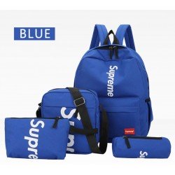 Juego de 4 mochilas de lona para colegio MOC00139
