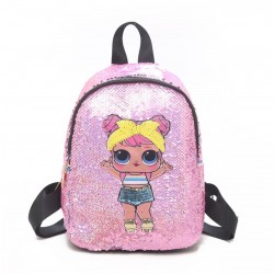 Mochila para niños con lentejuelas, diseño L.O.L. MOC00083 Mochila para niños con lentejuelas, diseño L.O.L. MOC00083