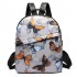 Mochila para mujer de nailon resistente al agua y antirrobo con mariposas MOC00062