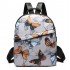 Mochila para mujer de nailon resistente al agua y antirrobo con mariposas MOC00062