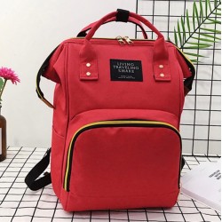 Mochila pañalera lisa de gran capacidad MOC00252