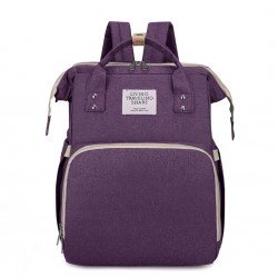 Mochila pañalera con cuna plegable y cambiador MOC00253