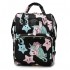 Mochila pañalera impermeable de  gran capacidad diseño unicornio MOC00256