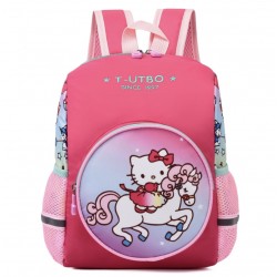 Mochila impermeable mediana  para el kinder, diseño HELLO KITTY FUXIA MOC00298