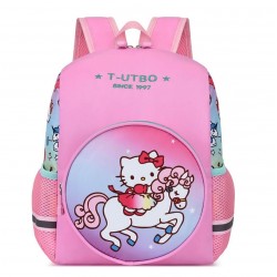 Mochila impermeable mediana  para el kinder, diseño HELLO KITTY ROSADOMOC00299