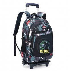 Bulto grande con rondines para niño, mochila escolar, color verde MOC00308