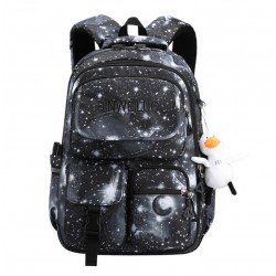 Bulto con rondines para niña, mochila para primaria, color negro MOC00313