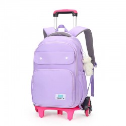 Bulto grande con rondines para niños, mochila escolar, color morado MOC00315