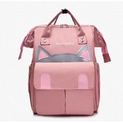 Bolsa de pañales para bebé de gran capacidad para mamá; pañalera estilo con gatitos  MOC00335