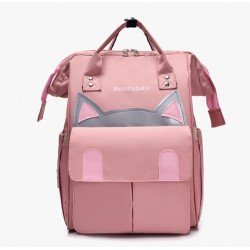 Bolsa de pañales para bebé de gran capacidad para mamá; pañalera estilo con gatitos  MOC00335