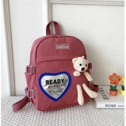 Mochila para el Kinder con peluchito  MOC00344