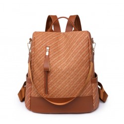 Mochila antirrobo de cuero sintetico para mujer,  bolso de hombro MOC00352