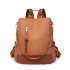 Mochila antirrobo de cuero sintetico para mujer,  bolso de hombro MOC00352